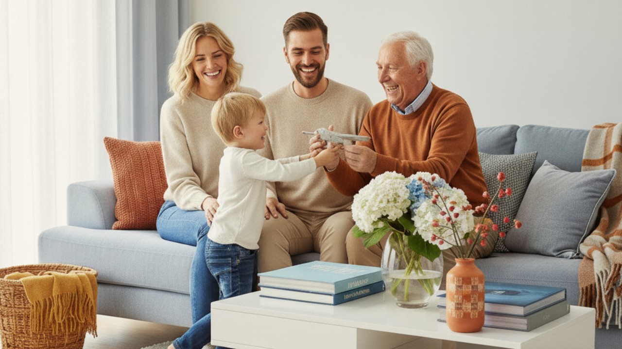 Casa moderna con aria pulita